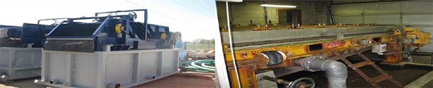 Montage of gravity belt thickener photos